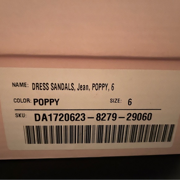 Red faux suede fringe ace up sandal with heel! - Picture 4 of 4